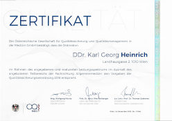 ÖQMed-Zertifikat Qualitätssicherungsverordnung 2018